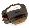 Top view of Simms Headwaters Hip Pack in hickory color.