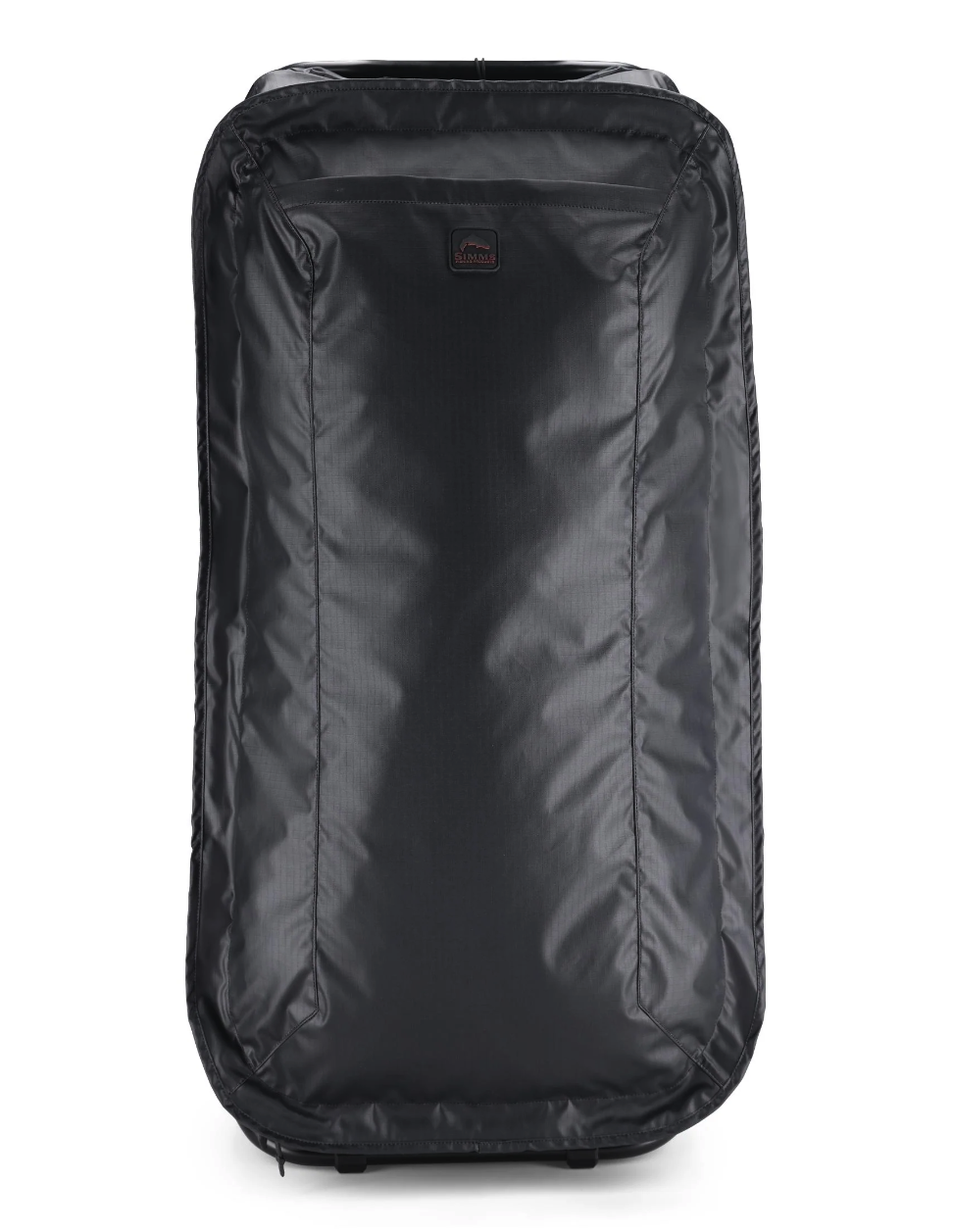 Simms Tailwind 100L Roller Bag with rugged wheels and handle