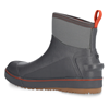 Simms Challenger Deck Boots showcasing their easy-to-clean waterproof exterior, ideal for frequent use in aquatic settings