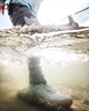 Simms Flats Sneaker on foot and in water.