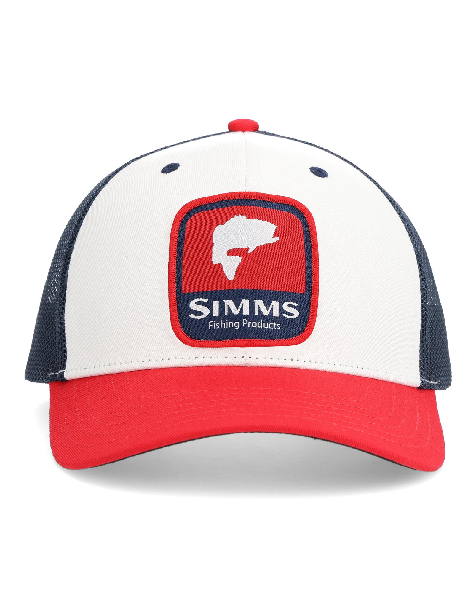 Simms Double Haul Icon Trucker Hat, mid-crown fit for outdoor comfort – in stock, order today.