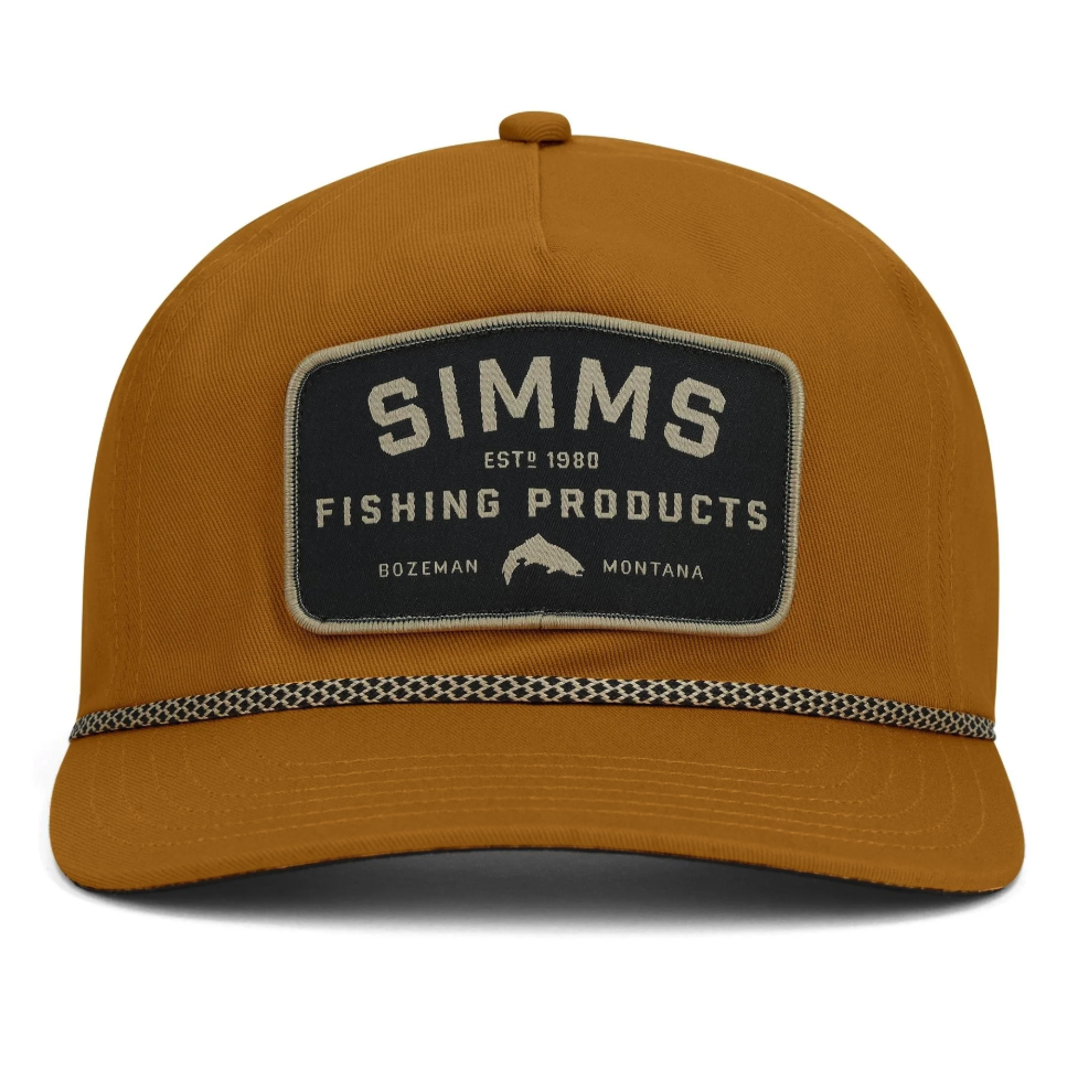 Simms Double Haul Rope Cap Amaretto color.