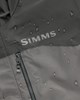 Durable Simms Challenger Jacket with adjustable cuffs to block out moisture.