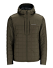 Simms jacket with stretchy fabric for improved mobility while fishing.