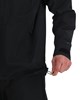 Model showing adjustable hem on Simms ProDry Rain Jacket