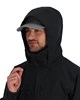 Model showing the hood on the Simms ProDry Rain Jacket