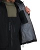 Model showing inside pocket on Simms ProDry Rain Jacket