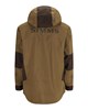 Back view of Simms ProDry Rain Jacket in Driftwood