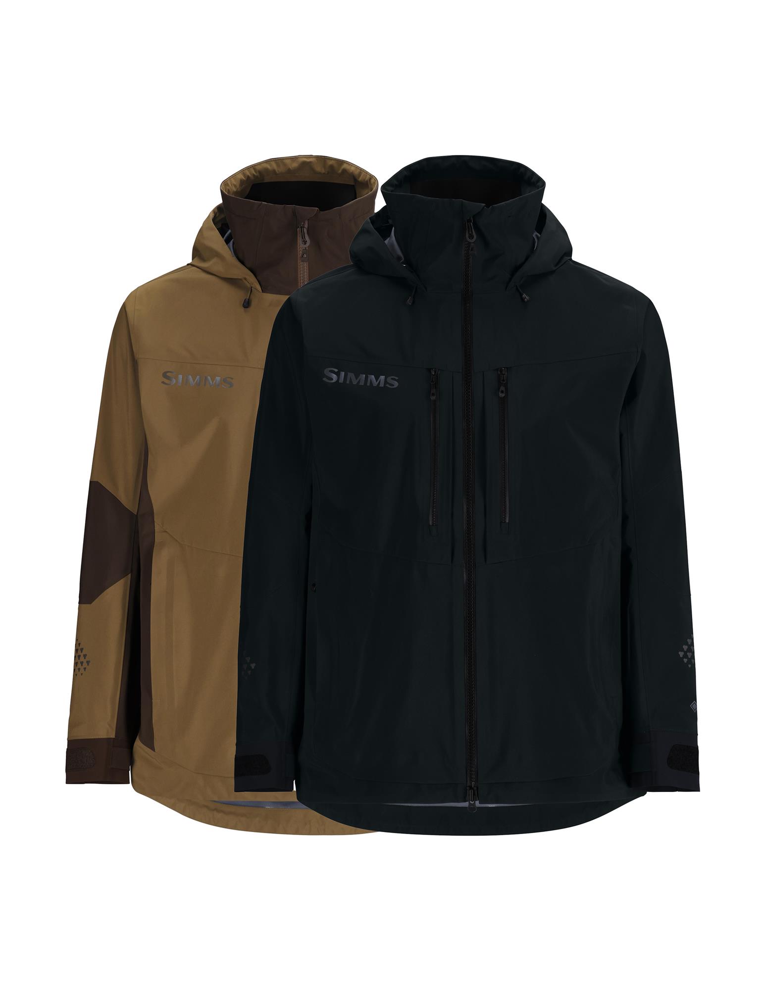 Image showing both colors that are offered in the Simms ProDry Rain Jacket