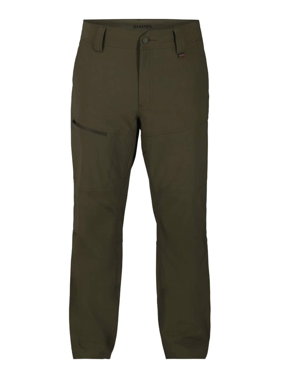 Simms Guide Fishing Pants in loden color.