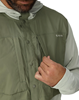 Chest pocket detail zipper image of Simms Latitude BiComp Hoody