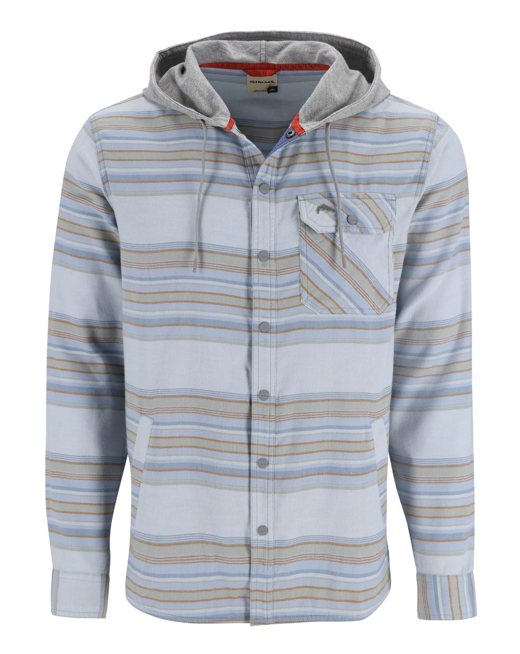 Simms Santee Flannel Hoody - comfortable and durable for fishing and hiking.