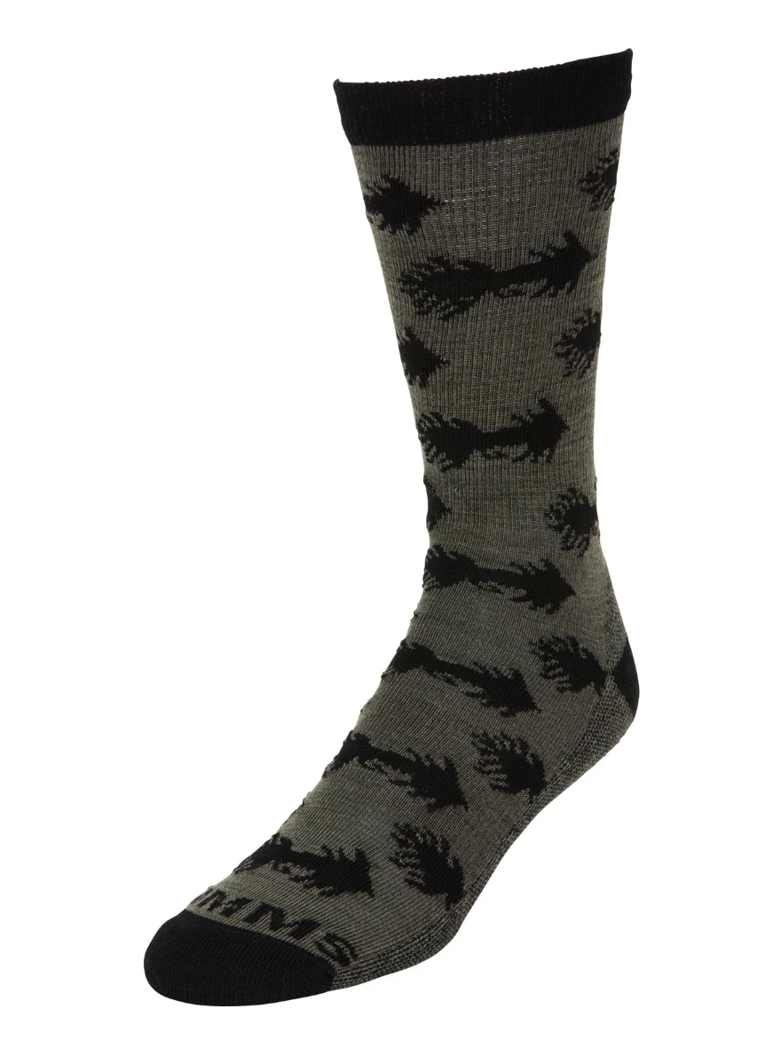 Simms Daily Fishing Socks Woolly Bugger Moss For Sale Online