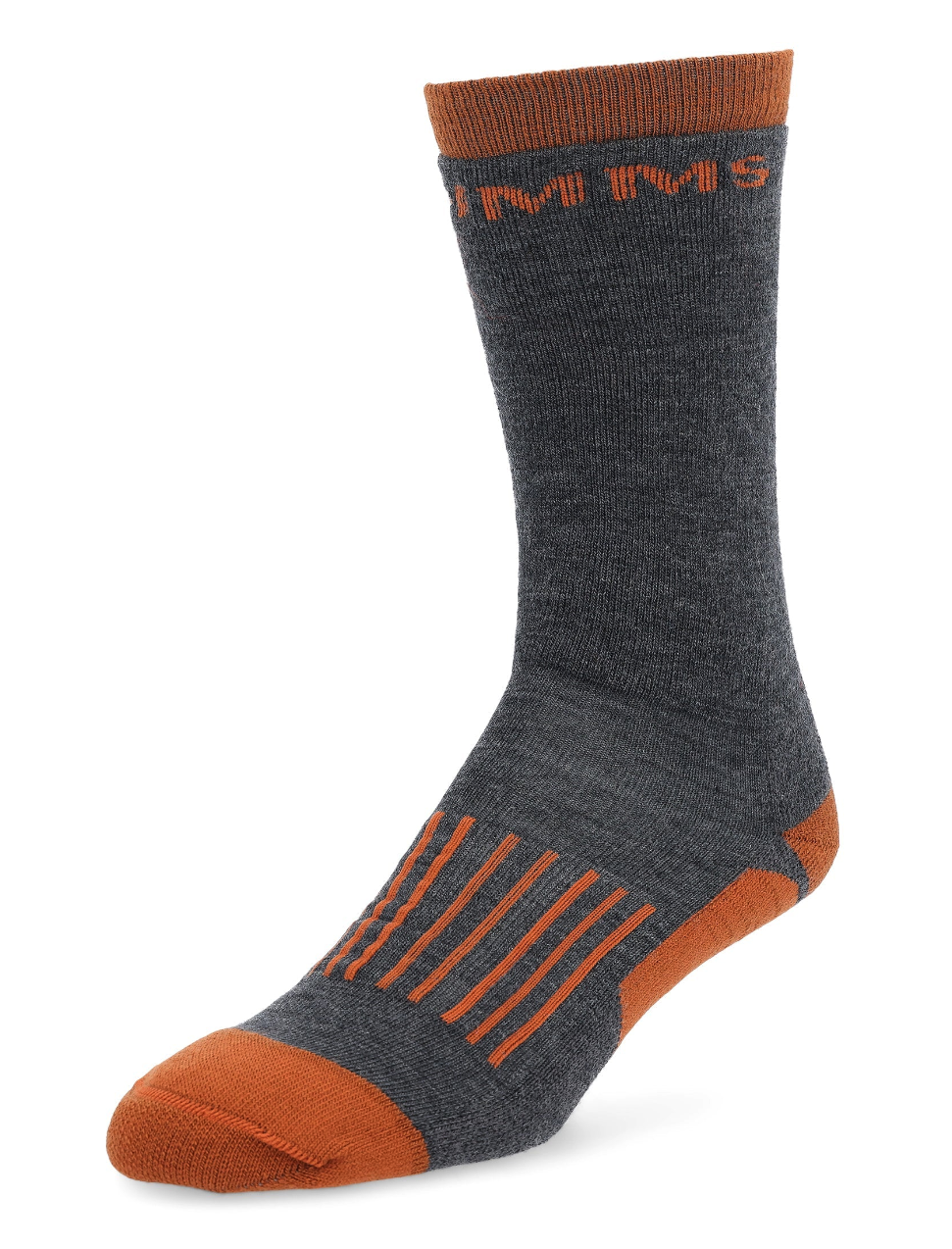 Simms Merino Midweight Hiker Socks for all-day comfort in outdoor adventures.