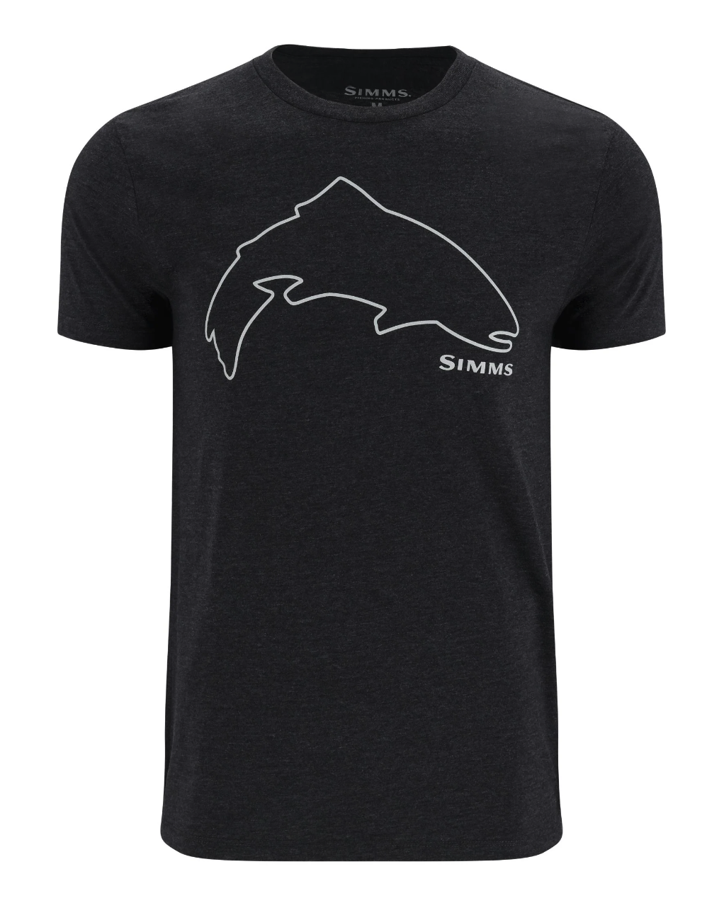 Casual Simms Trout Outline T-Shirt for everyday wear on and off the water.