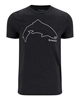 Casual Simms Trout Outline T-Shirt for everyday wear on and off the water.