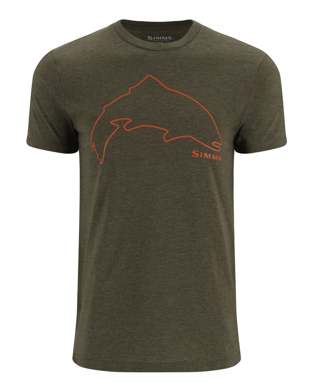 Soft, lightweight Simms t-shirt perfect for outdoor adventures.