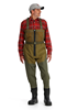 Built-in rubber-soled boots for easy on-off and sturdy footing in Simms Freestone Bootfoot Waders