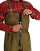 Simms Freestone Bootfoot Waders with integrated loop fly patch for quick access to flies