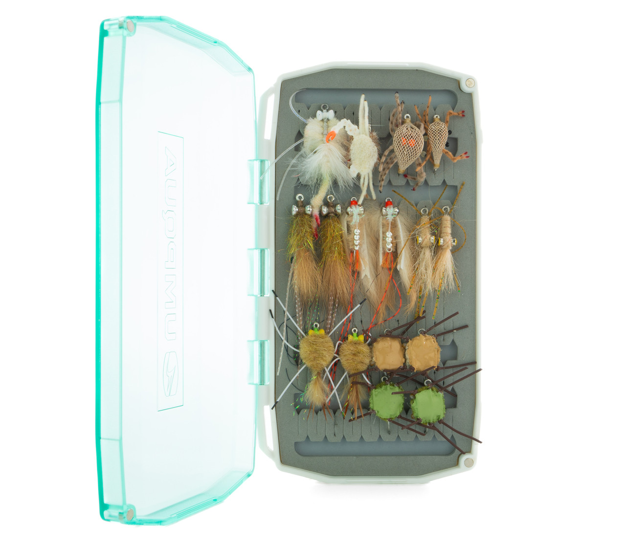 Umpqua Permit Fly Assortment Flies and fly box included in the Umpqua Permit Fly Assortment