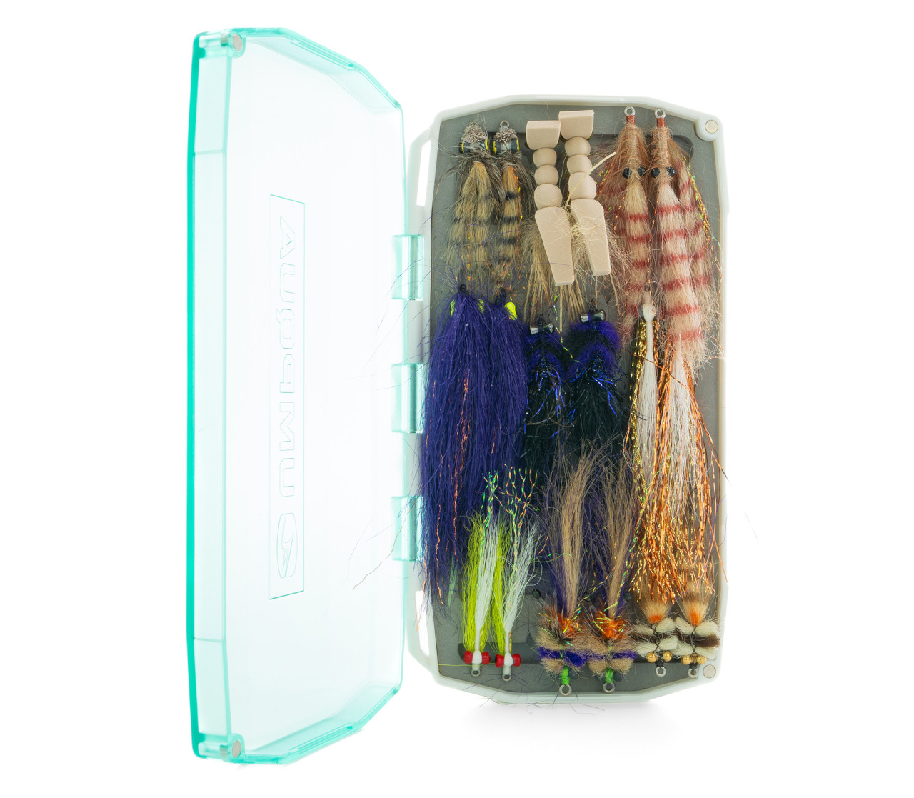 Umpqua Redfish Fly Assortment Flies and fly box included in the Umpqua Redfish Fly Assortment