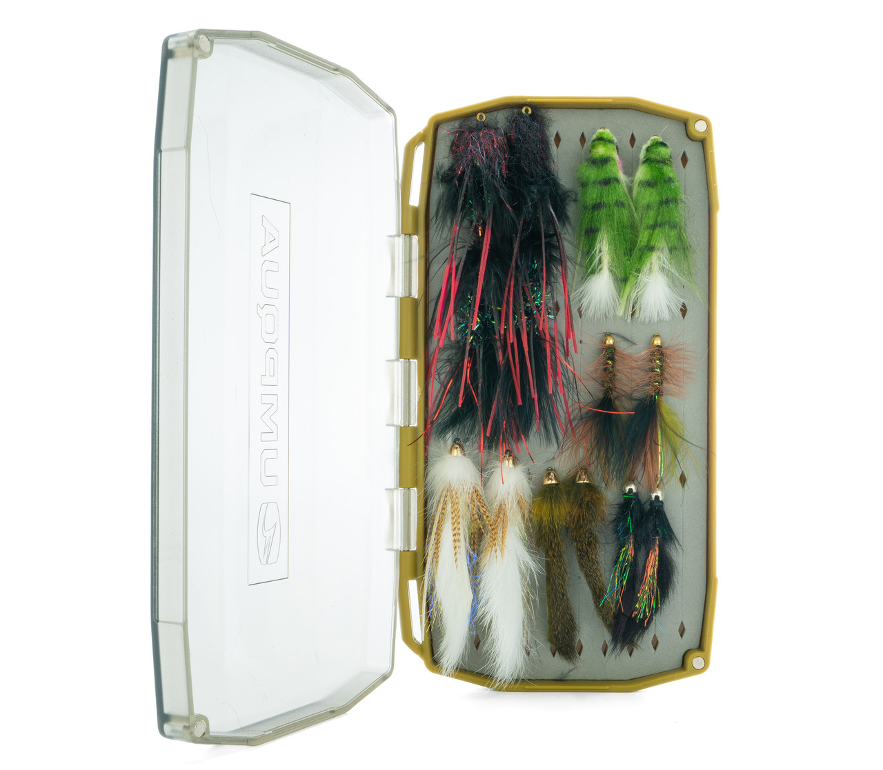 Umpqua Streamer Fly Assortment Flies that are included in the Umpqua Streamer Fly Assortment with fly box