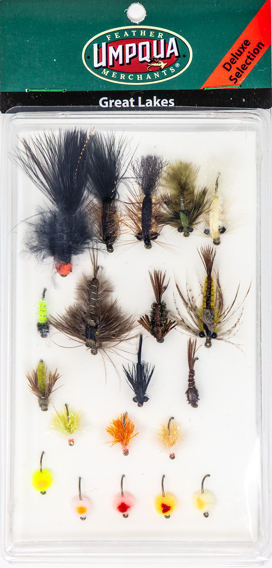 Umpqua Great Lakes Fly Selection Deluxe Expertly curated Umpqua fly assortment designed for the Great Lakes angler