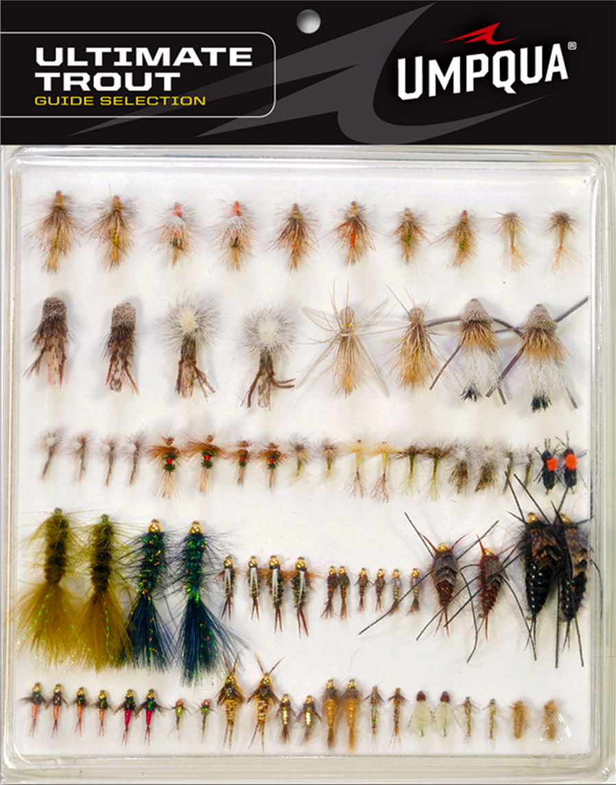 New (50) MFC Umpqua Trout Fly Fishing Flies Assortment Streamer Hopper Dry  Nymph - Deblu